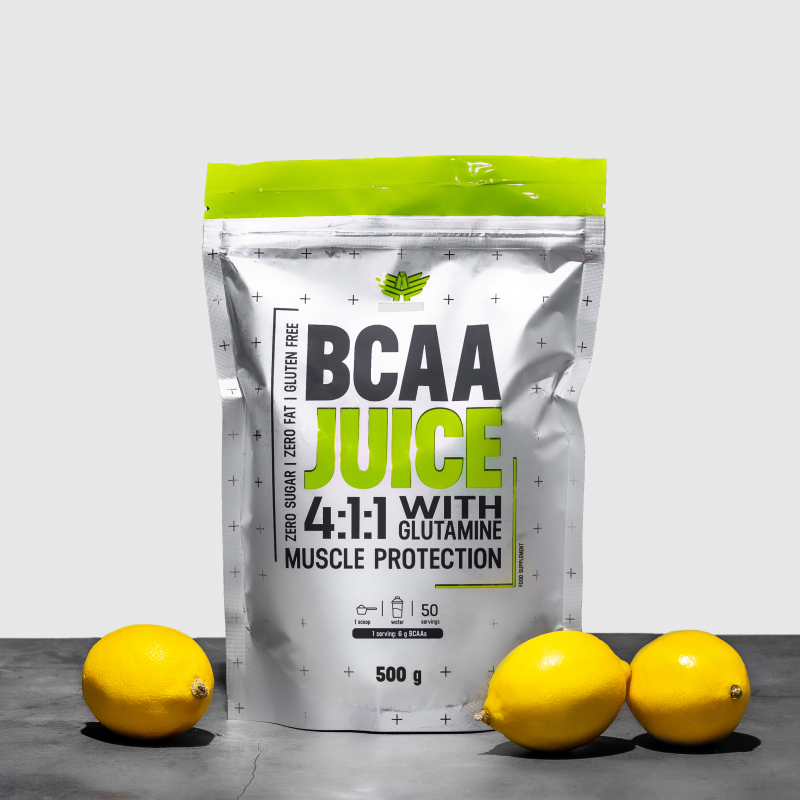 BCAA Juice 4:1:1 + Glutamin 500 g - Iron Aeshtetics-2