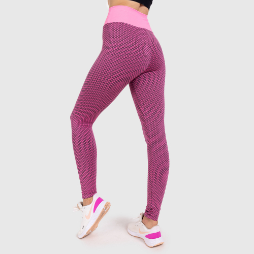 Női texturált leggings Iron Aesthetics, rózsaszín