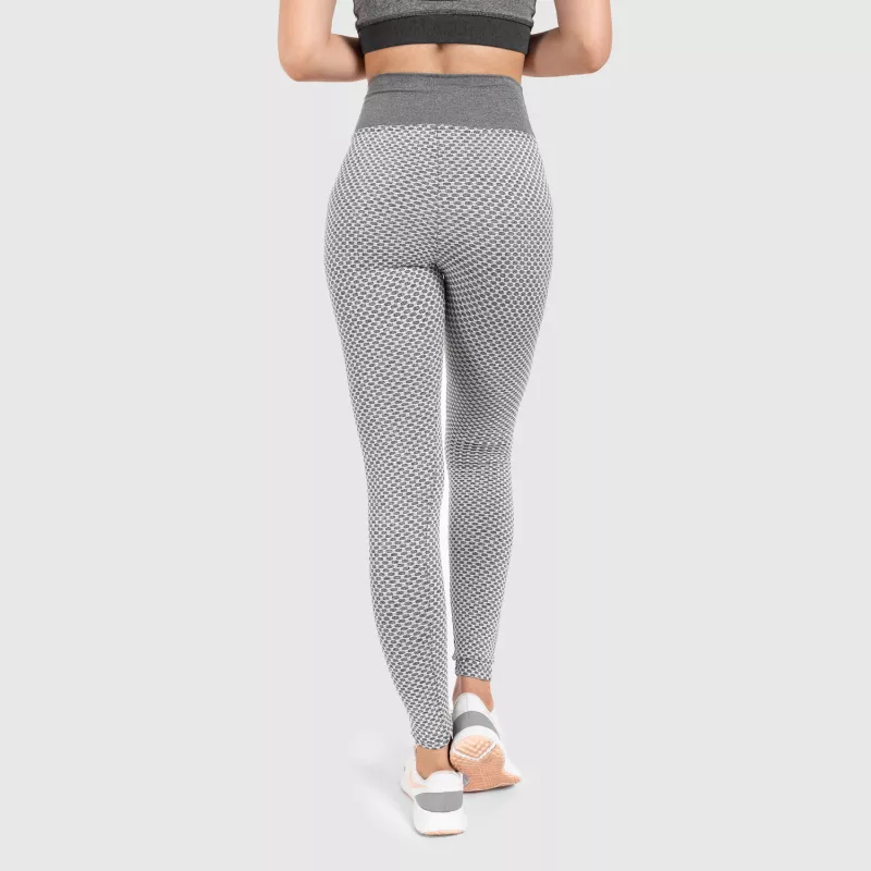 Női texturált leggings Iron Aesthetics, fehér-10