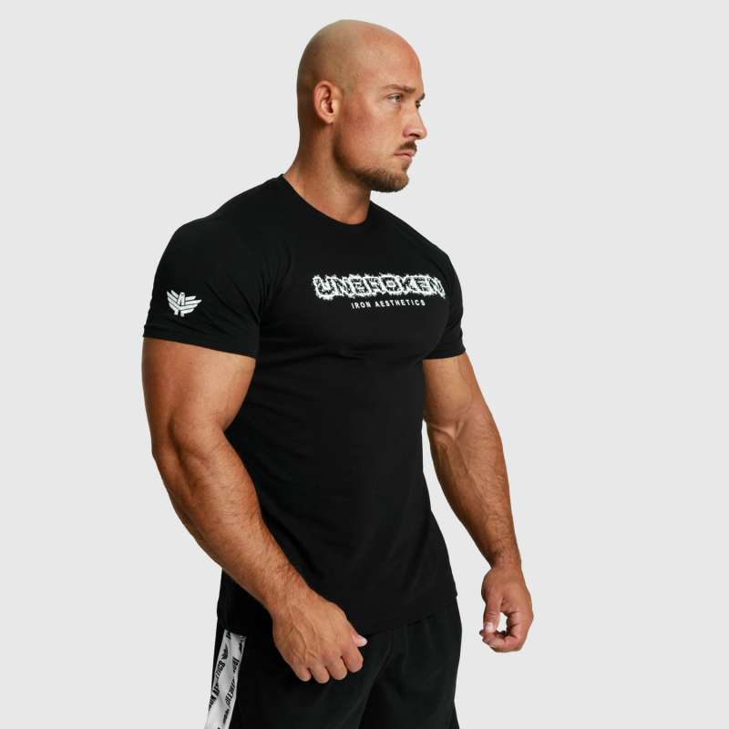 Férfi fitness póló Iron Aesthetics Unbroken, fekete-7