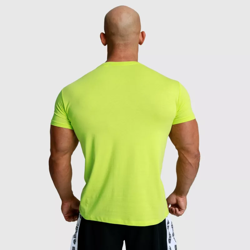 Férfi fitness póló Iron Aesthetics Unbroken, lime zöld-3