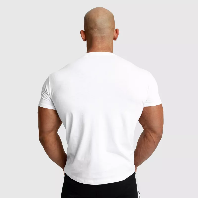 Férfi fitness póló Iron Aesthetics Unbroken, fehér-3