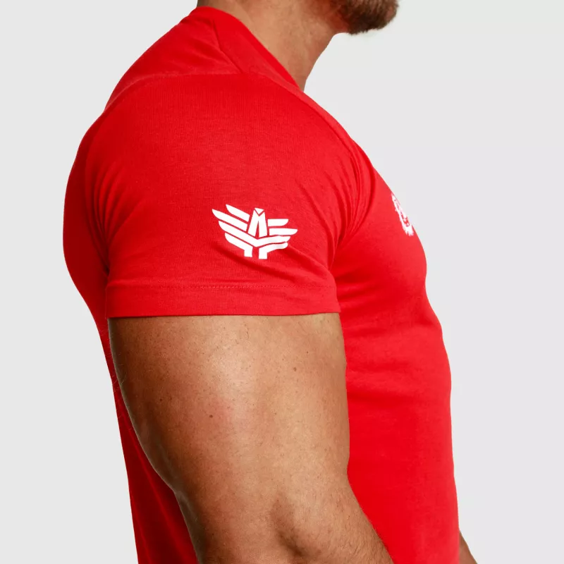Férfi fitness póló Iron Aesthetics Unbroken, piros-6