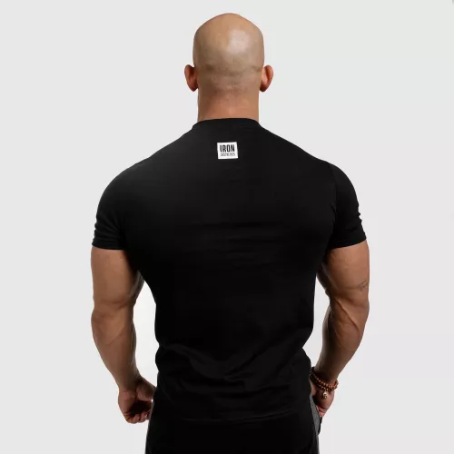 Férfi fitness póló Iron Aesthetics Boxed, fekete