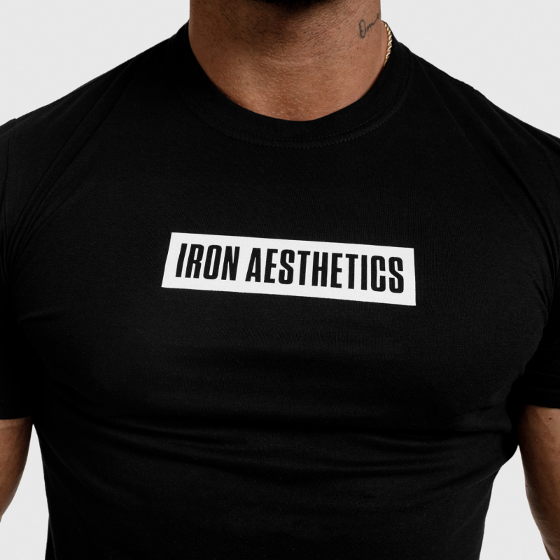 Férfi fitness póló Iron Aesthetics Boxed, fekete-3