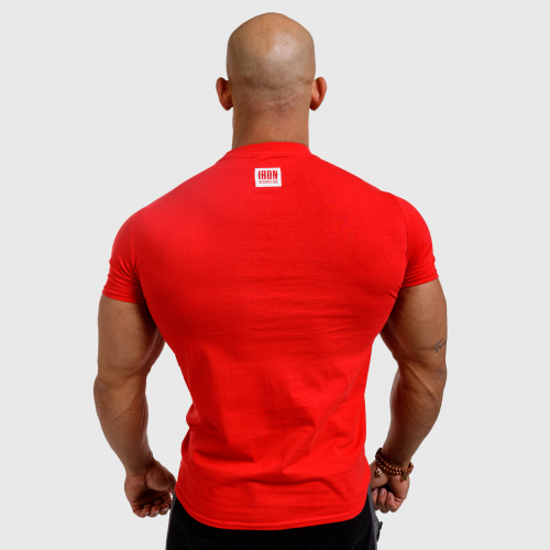 Férfi fitness póló Iron Aesthetics Boxed, piros