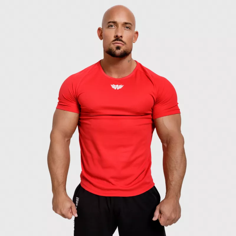 Férfi funkcionális póló Iron Aesthetics Performance, piros-4