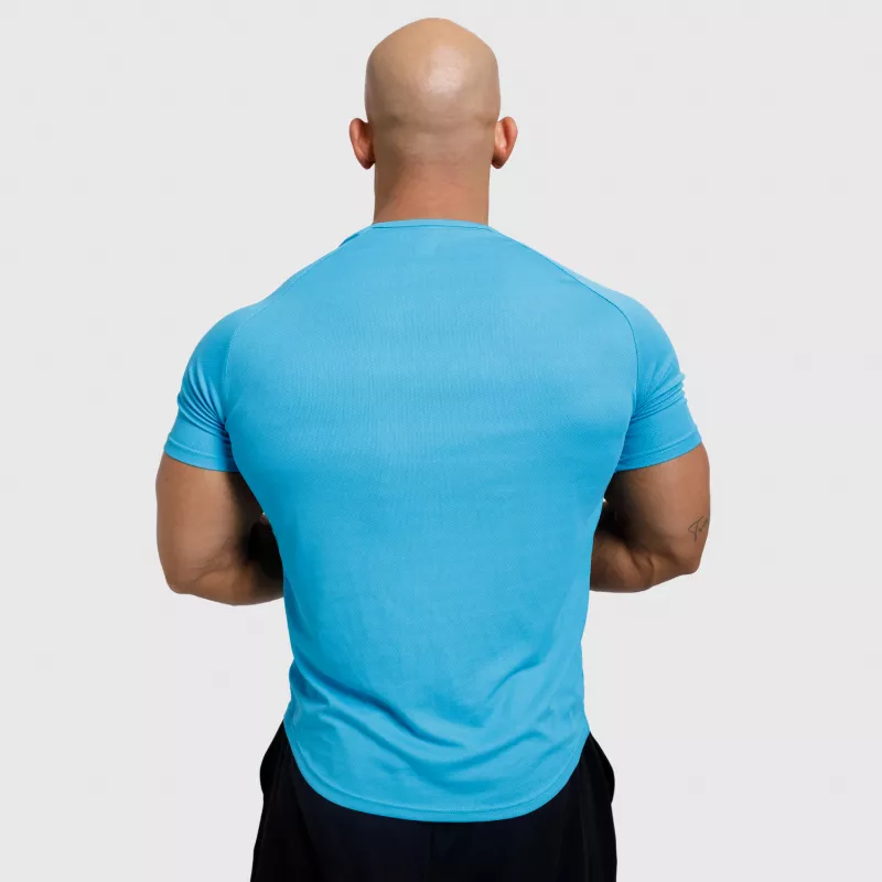 Férfi funkcionális póló Iron Aesthetics Performance, aqua kék-3