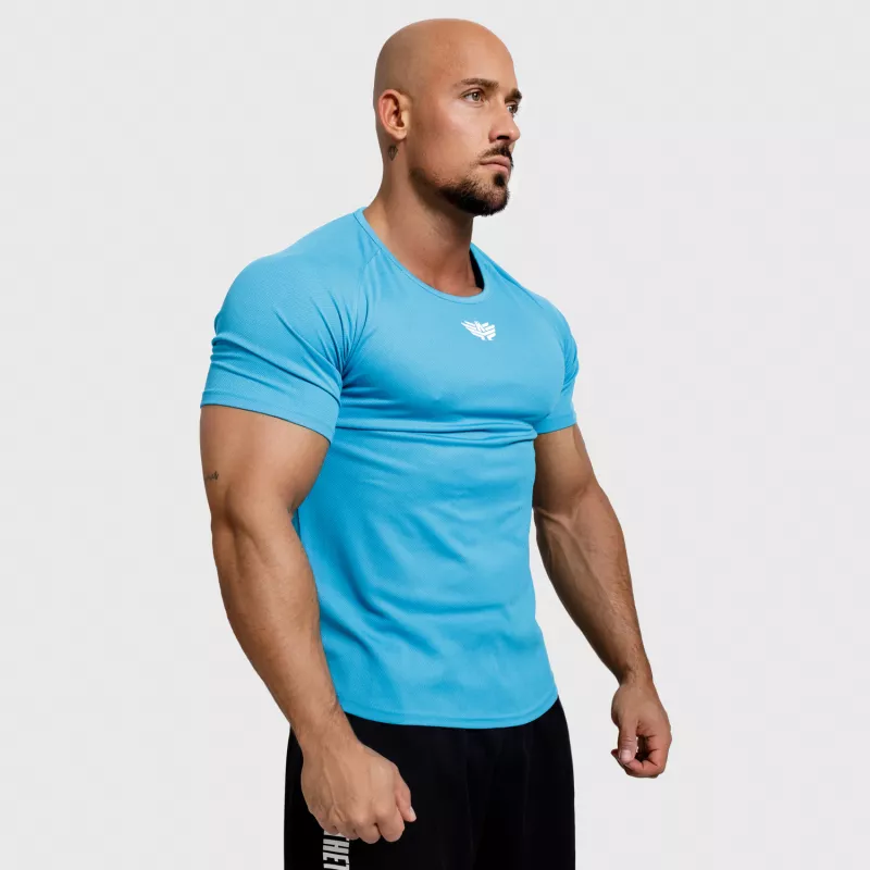 Férfi funkcionális póló Iron Aesthetics Performance, aqua kék-6