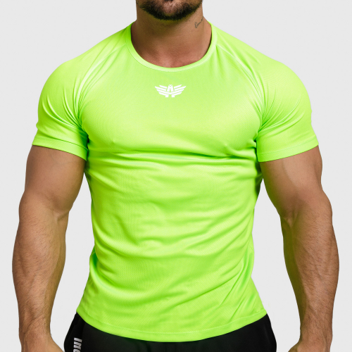 Férfi funkcionális póló Iron Aesthetics Performance, neon zöld