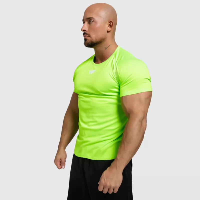 Férfi funkcionális póló Iron Aesthetics Performance, neon zöld-5