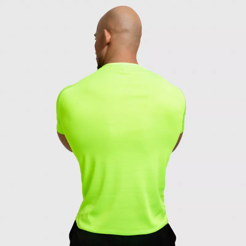 Férfi funkcionális póló Iron Aesthetics Performance, neon zöld-3