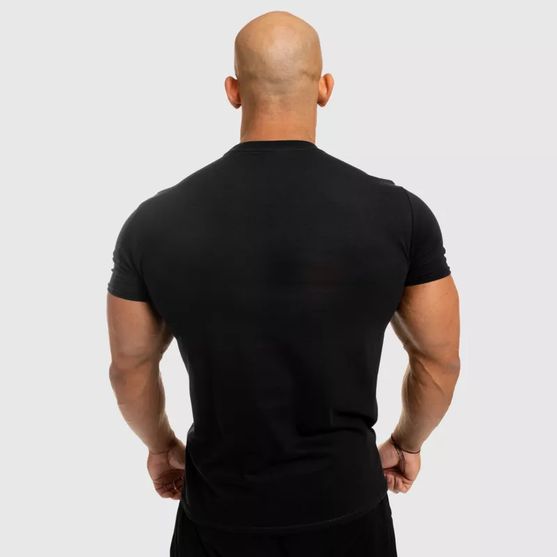 Férfi fitness póló Iron Aesthetics Splash, fekete-3