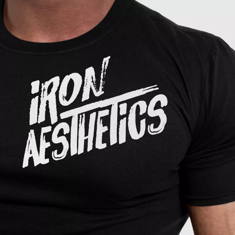 Férfi fitness póló Iron Aesthetics Splash, fekete-5