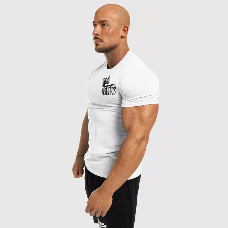 Férfi fitness póló Iron Aesthetics Splash, fehér-6