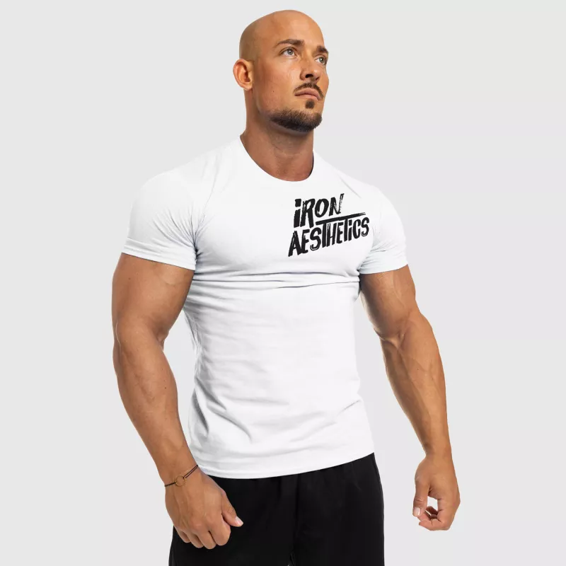 Férfi fitness póló Iron Aesthetics Splash, fehér-2