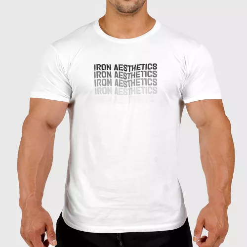 Férfi fitness póló Iron Aesthetics Shades, fehér