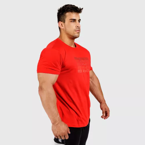 Férfi fitness póló Iron Aesthetics Shades, piros
