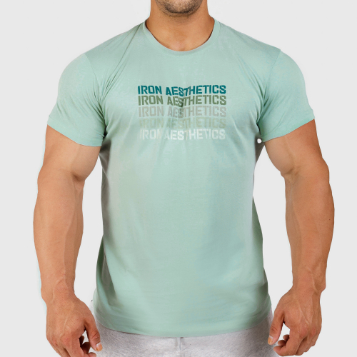 Férfi fitness póló Iron Aesthetics Shades, sage zöld