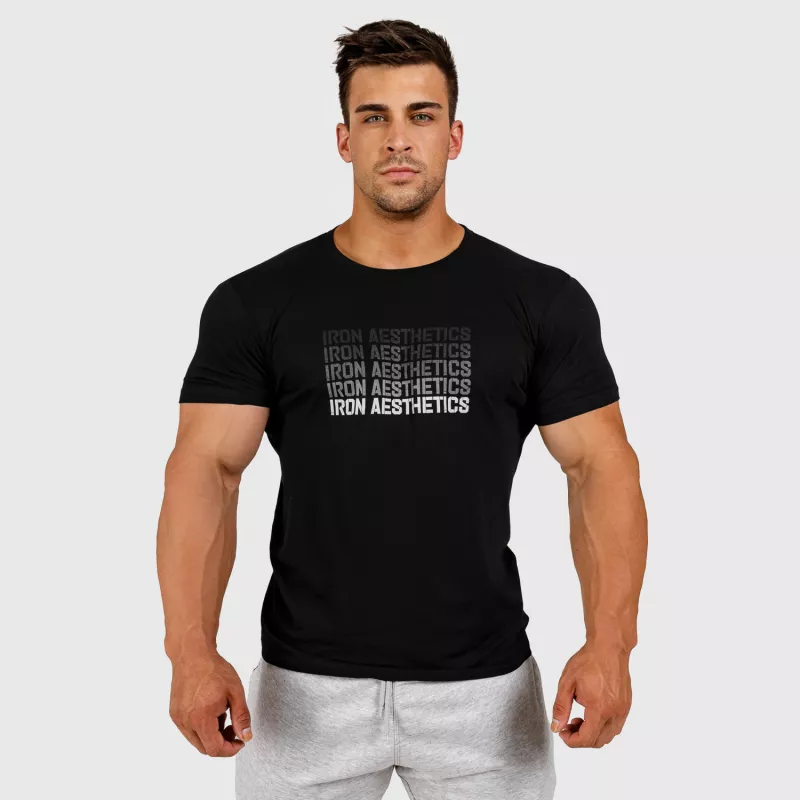 Férfi fitness póló Iron Aesthetics Shades, fekete-5