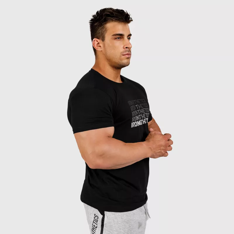 Férfi fitness póló Iron Aesthetics Shades, fekete-4