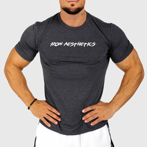 Férfi sportos póló Iron Aesthetics Sporty, sötétszürke