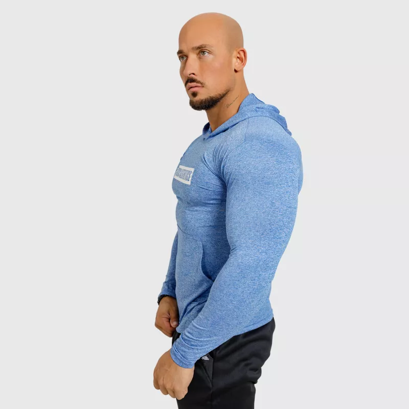 Férfi kapucnis póló Iron Aesthetics Active Fit, kék-4