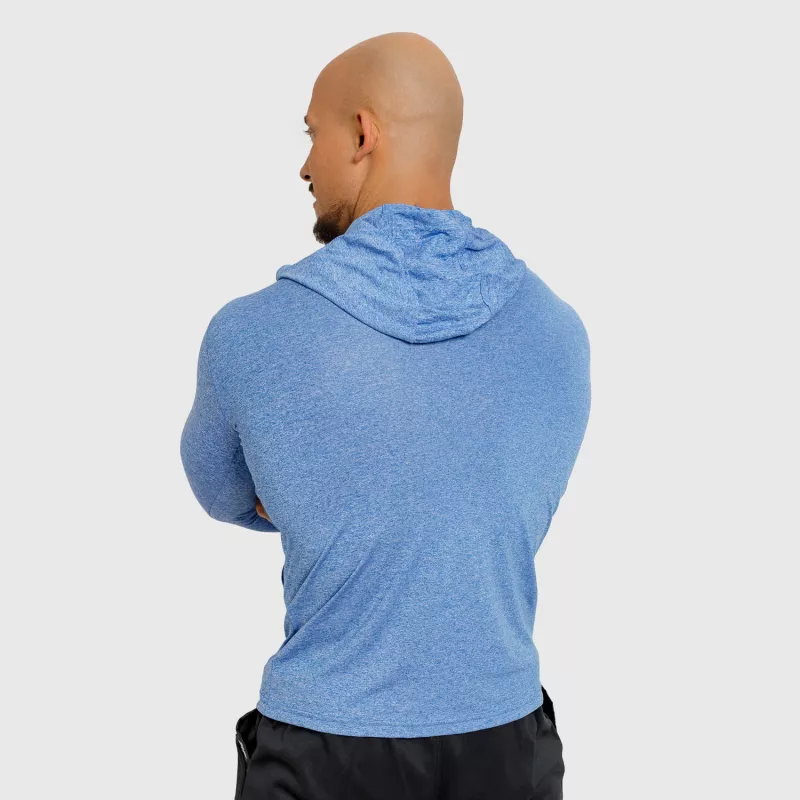 Férfi kapucnis póló Iron Aesthetics Active Fit, kék-7