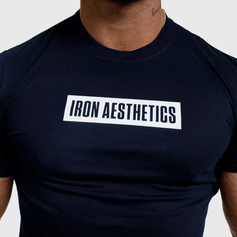 Férfi funkcionális póló Iron Aesthetics Vibe, navy-6