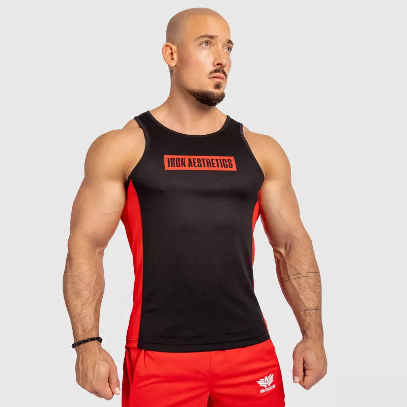 Férfi funkcionális atléta Iron Aesthetics Contrast, black/red-4