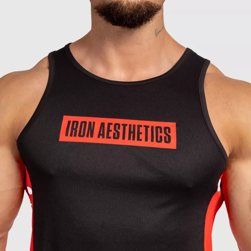Férfi funkcionális atléta Iron Aesthetics Contrast, black/red-7