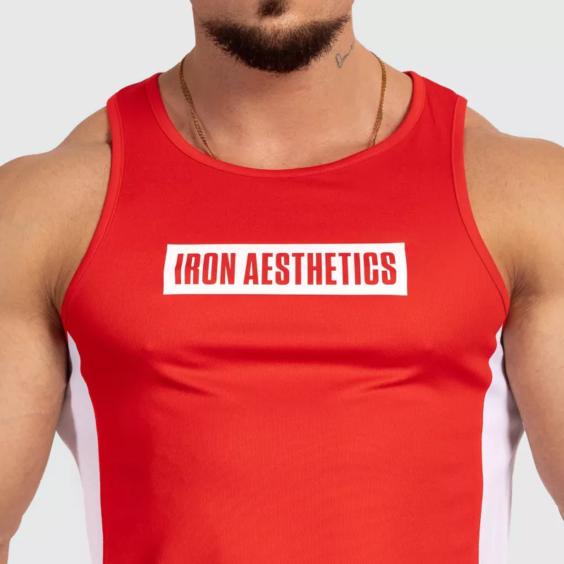 Férfi funkcionális atléta Iron Aesthetics Contrast, red/white-6