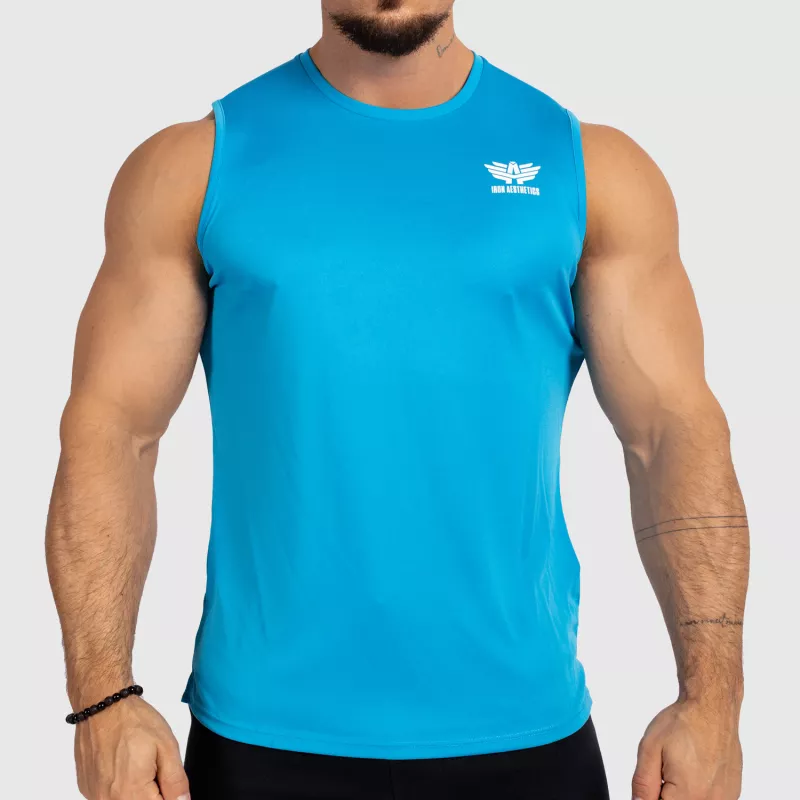 Férfi fitness atléta Iron Aesthetics Smooth, kék-1