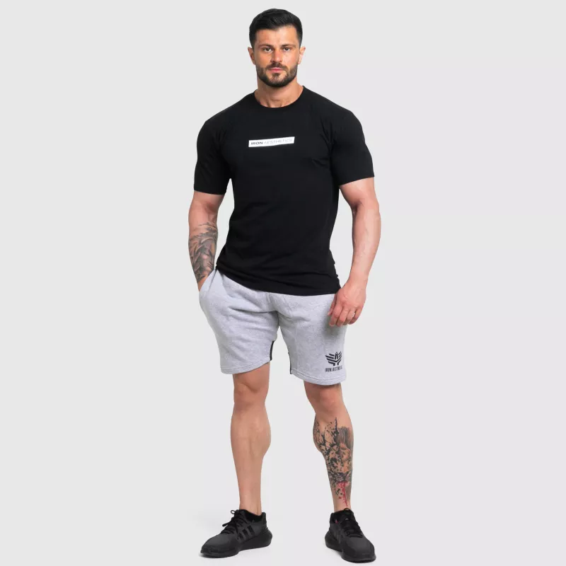 Férfi fitness póló Iron Aesthetics Renon, fekete-2