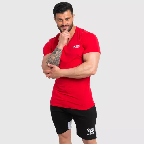 Férfi fitness póló Iron Aesthetics Explore, piros
