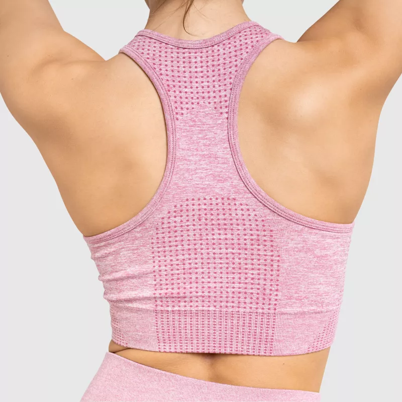 Varrás nélküli fitness szett Iron Aesthetics Seamless Spots, rózsaszín-12