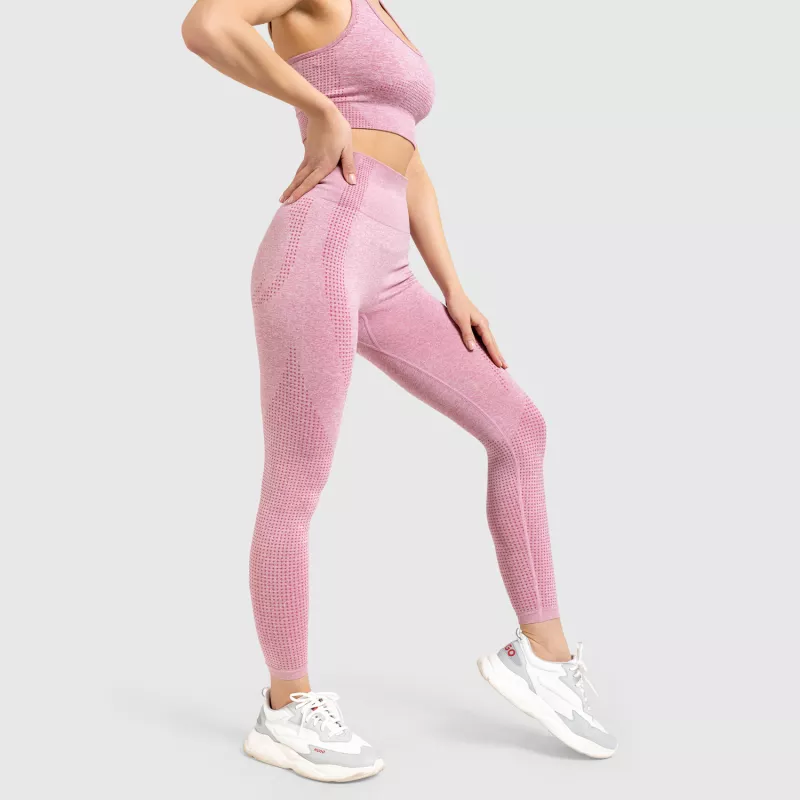 Varrás nélküli leggings Iron Aesthetics Seamless Spots, rózsaszín-3