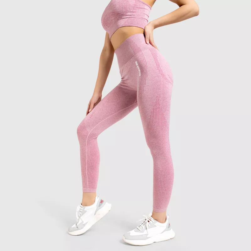 Varrás nélküli leggings Iron Aesthetics Seamless Spots, rózsaszín-4