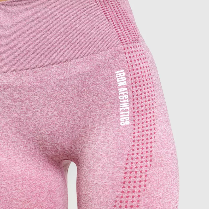 Varrás nélküli leggings Iron Aesthetics Seamless Spots, rózsaszín-10