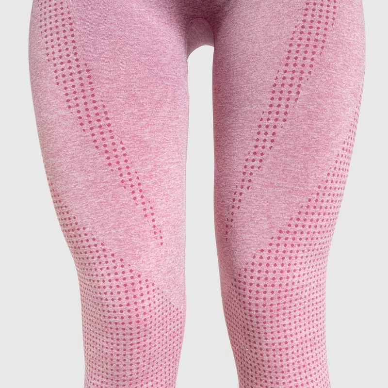Varrás nélküli leggings Iron Aesthetics Seamless Spots, rózsaszín-11