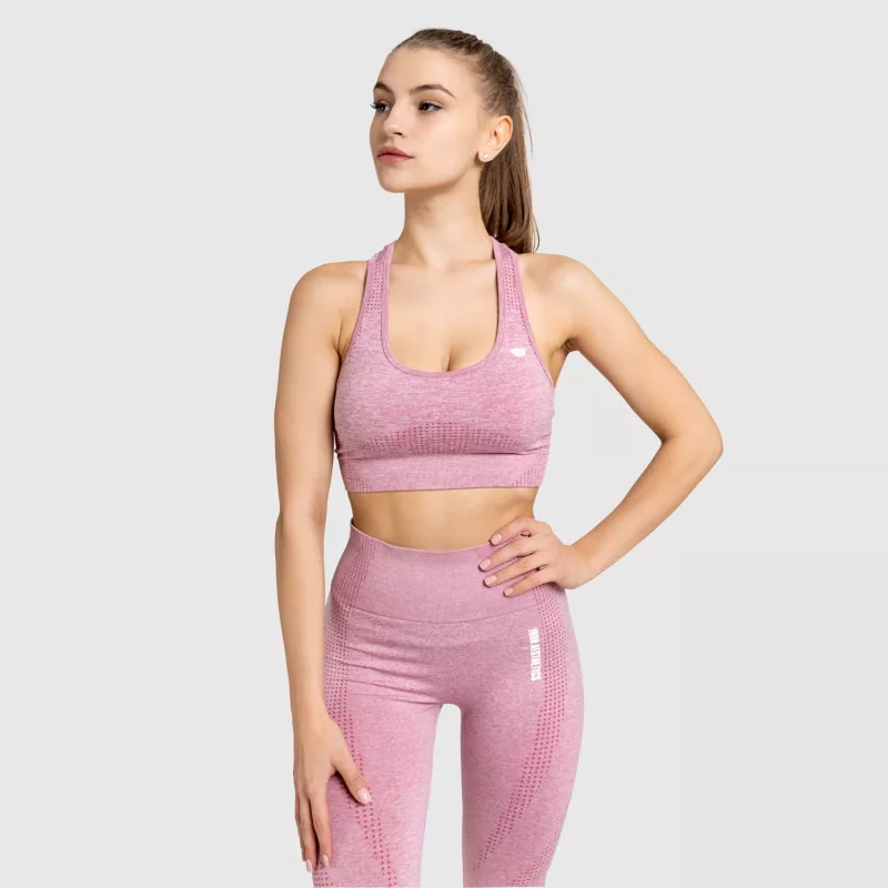 Varrás nélküli leggings Iron Aesthetics Seamless Spots, rózsaszín-12
