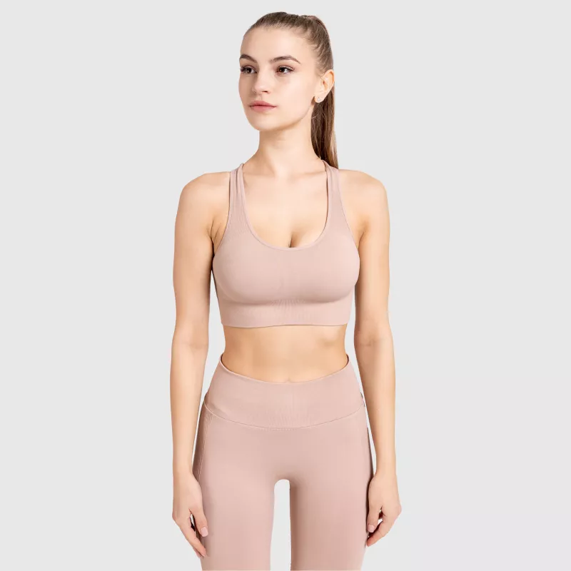 Varrás nélküli fitness szett Iron Aesthetics Seamless Butt, rózsaszín-12