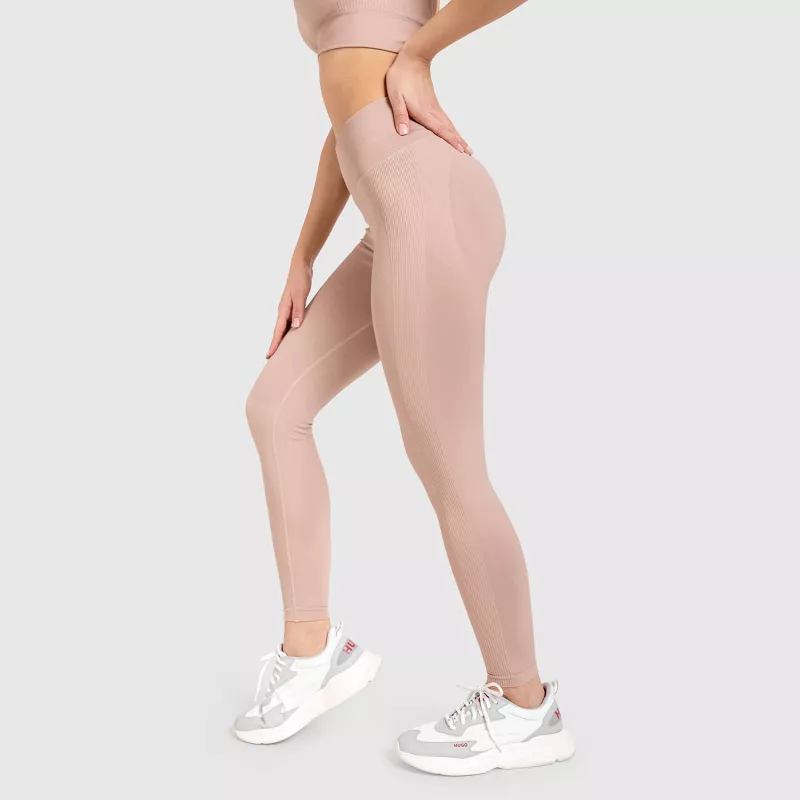 Varrás nélküli leggings Iron Aesthetics Seamless Butt, rózsaszín-3