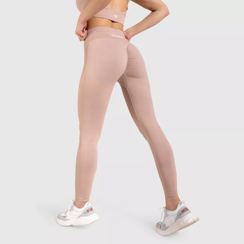 Varrás nélküli leggings Iron Aesthetics Seamless Butt, rózsaszín-4