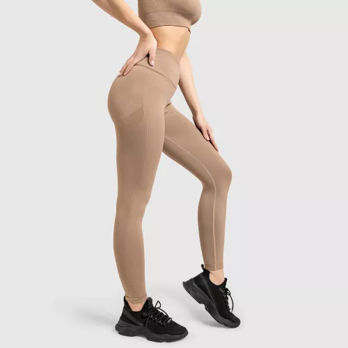 Varrás nélküli leggings Iron Aesthetics Seamless Butt, bézs