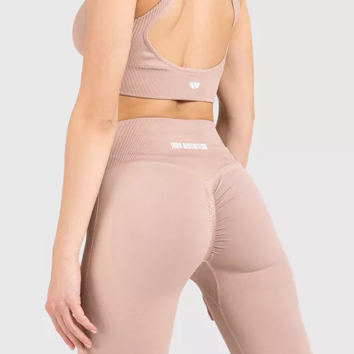 Varrás nélküli leggings Iron Aesthetics Seamless Butt, rózsaszín