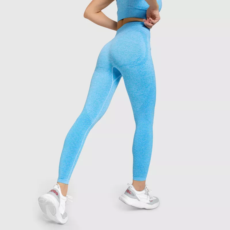 Varrás nélküli leggings Iron Aesthetics Seamless Spots, kék-5