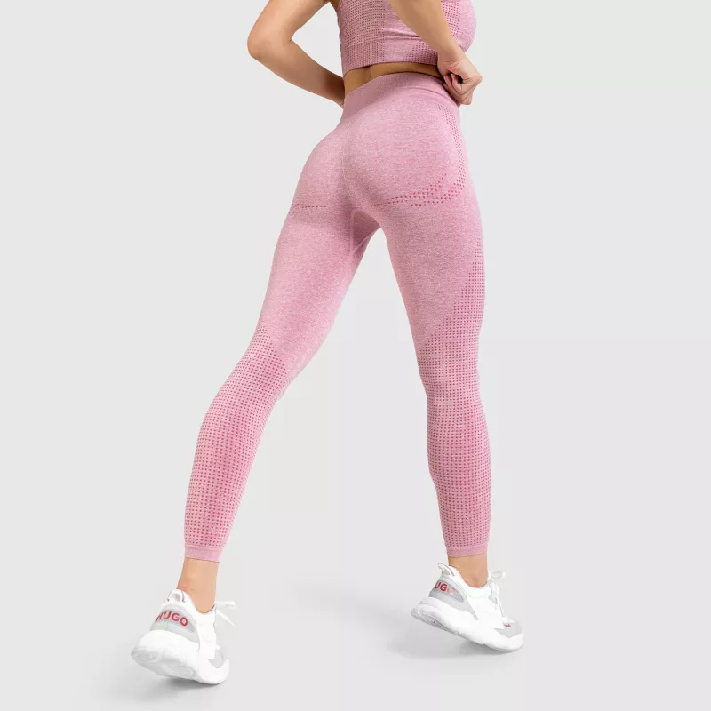 Varrás nélküli leggings Iron Aesthetics Seamless Spots, rózsaszín-6