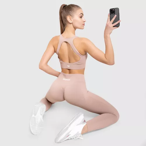 Varrás nélküli fitness szett Iron Aesthetics Seamless Butt, rózsaszín