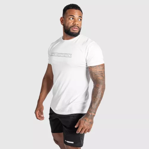 Férfi fitness póló Iron Aesthetics Glam, fehér